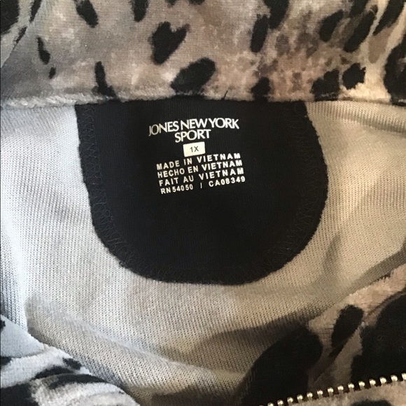 Jones New York full zip jacket fleece plus size - Picture 5 of 6